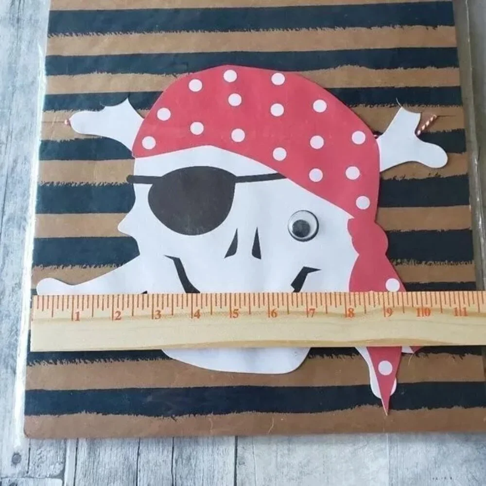 NWT - Meri Meri Ahoy There Pirate Garland 8-ft - 10 themed pennants